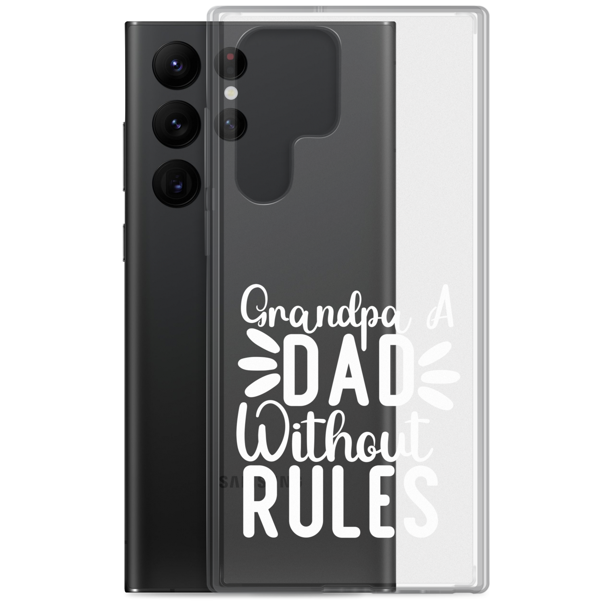 Grandpa A Dad Without Rules Clear Clear Case for Samsung®