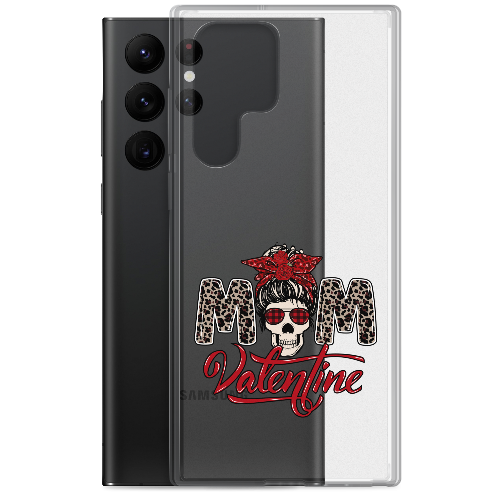 Skull Mom Valentine Clear Case for Samsung®