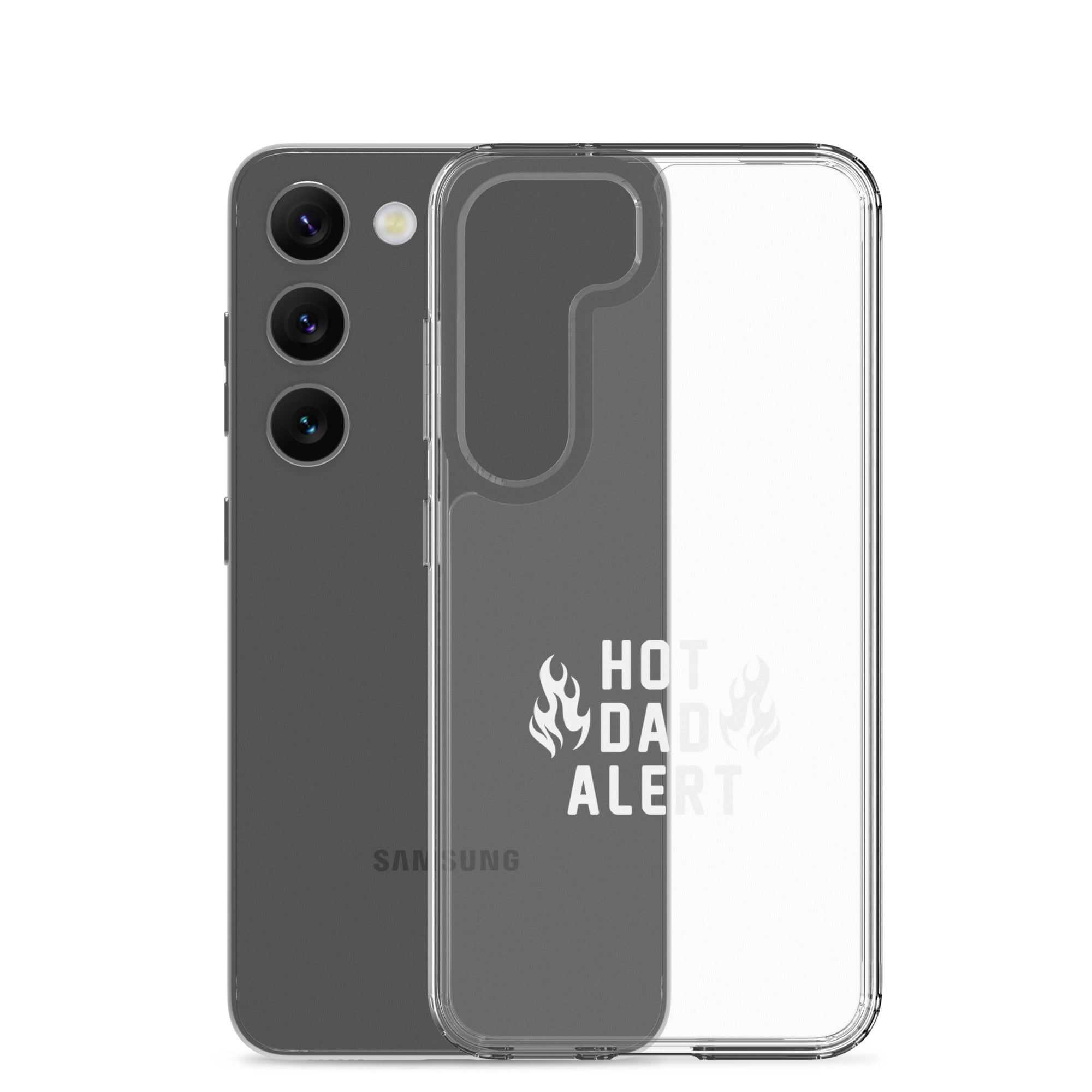 Hot Dad Alert Clear Case for Samsung®