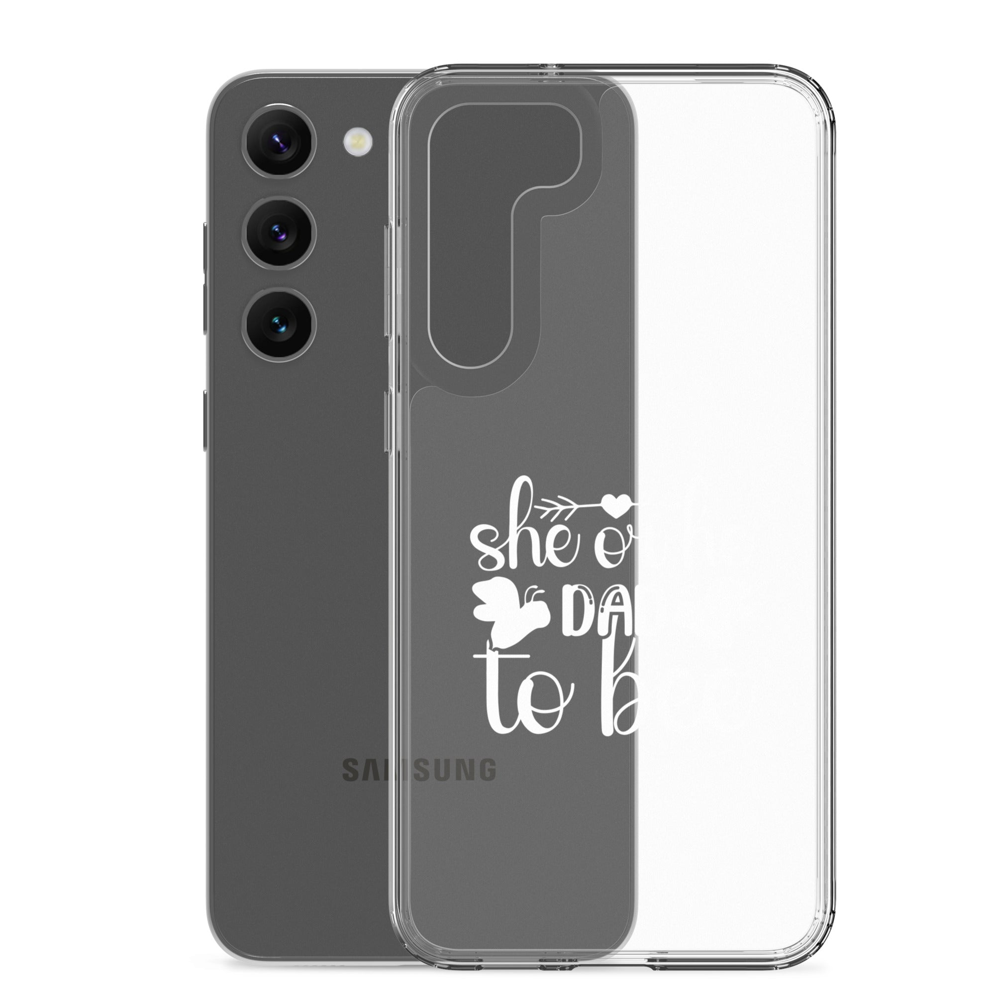 She Or He Dad To Bee Clear Case for Samsung®