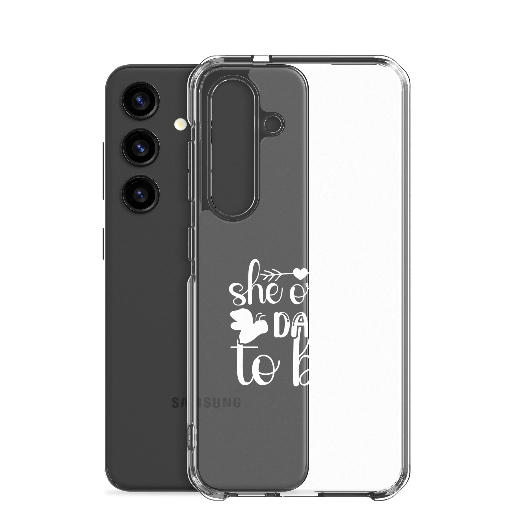 She Or He Dad To Bee Clear Case for Samsung®