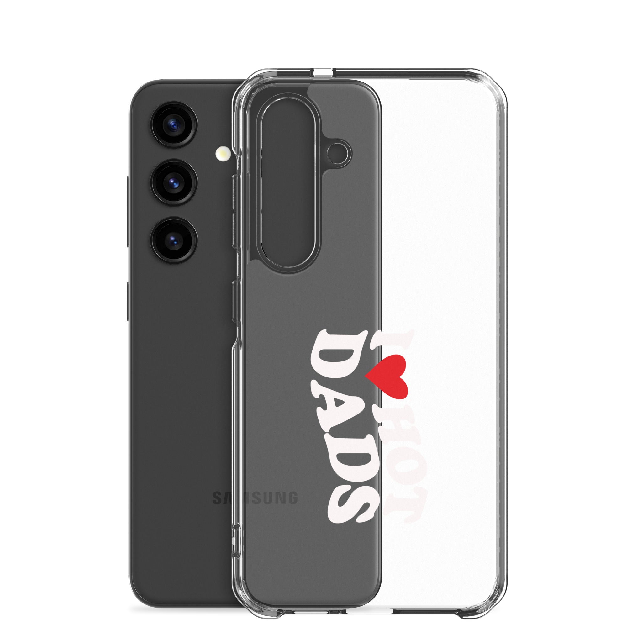 I Love Hot Dads Clear Case for Samsung®