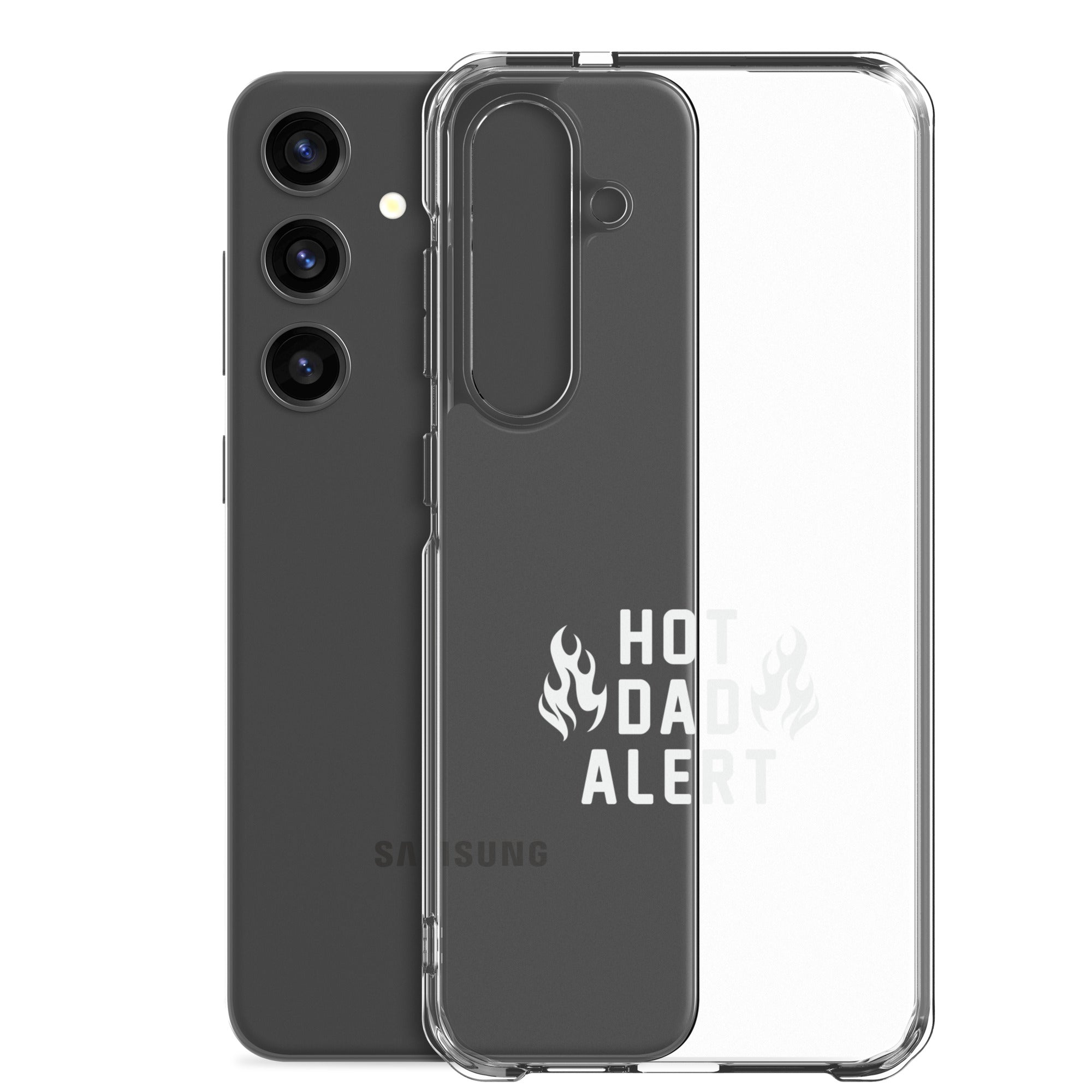 Hot Dad Alert Clear Case for Samsung®