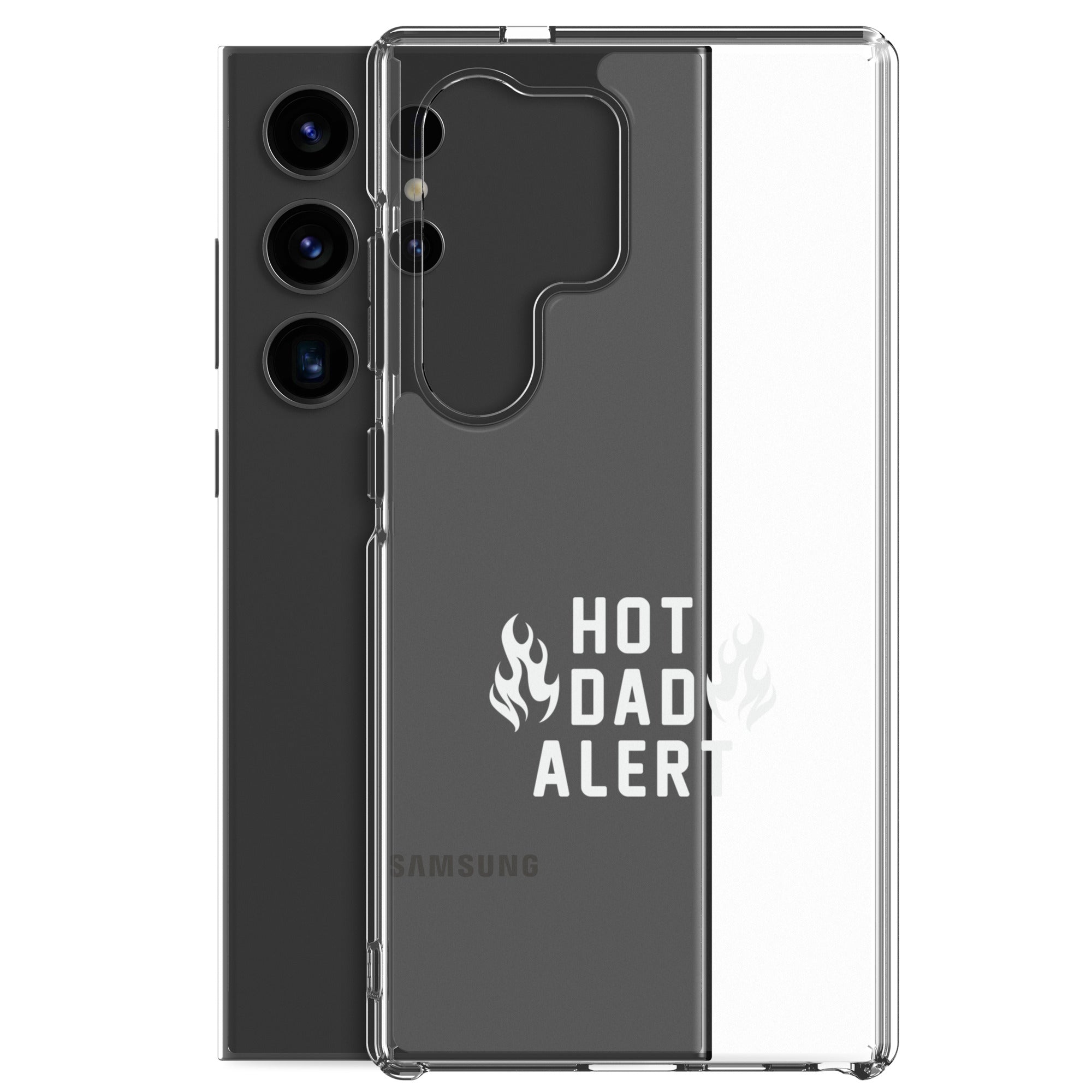 Hot Dad Alert Clear Case for Samsung®