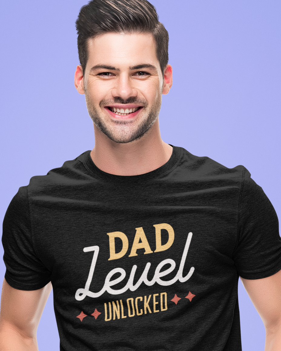 Dad Level Unlocked Unisex t-shirt