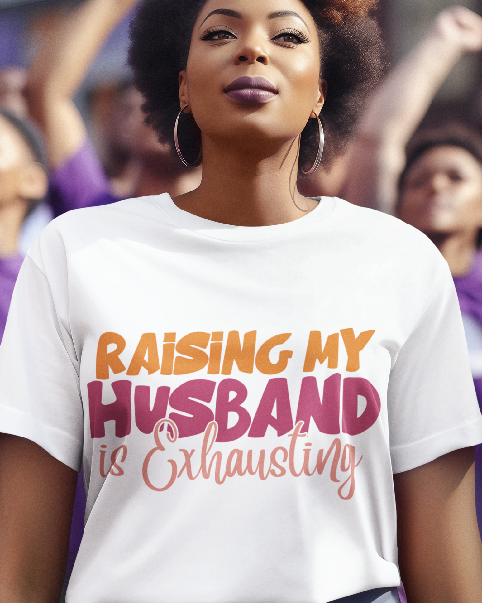 Raising My Husband Is Exhausting Unisex t-shirt