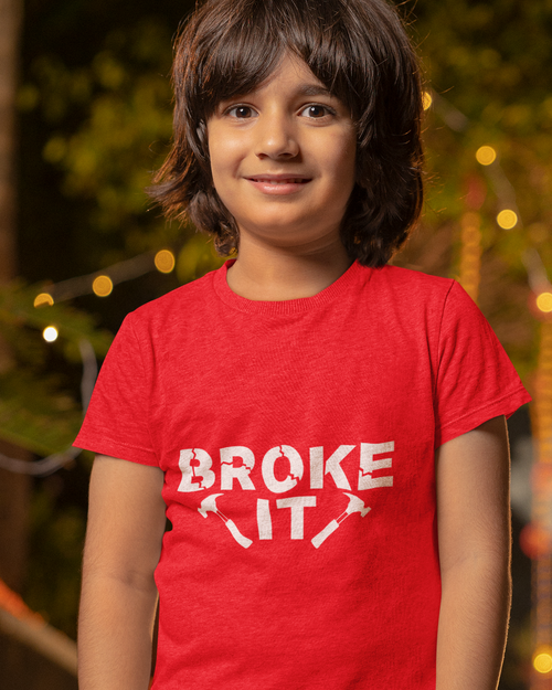 Broke it Matching Daddy Youth Short Sleeve T-Shirt