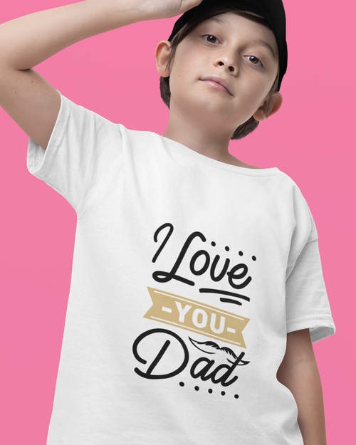 I Love You Dad Youth Short Sleeve T-Shirt