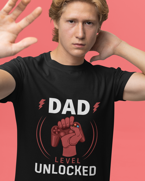 Dad Level Unlocked Unisex t-shirt