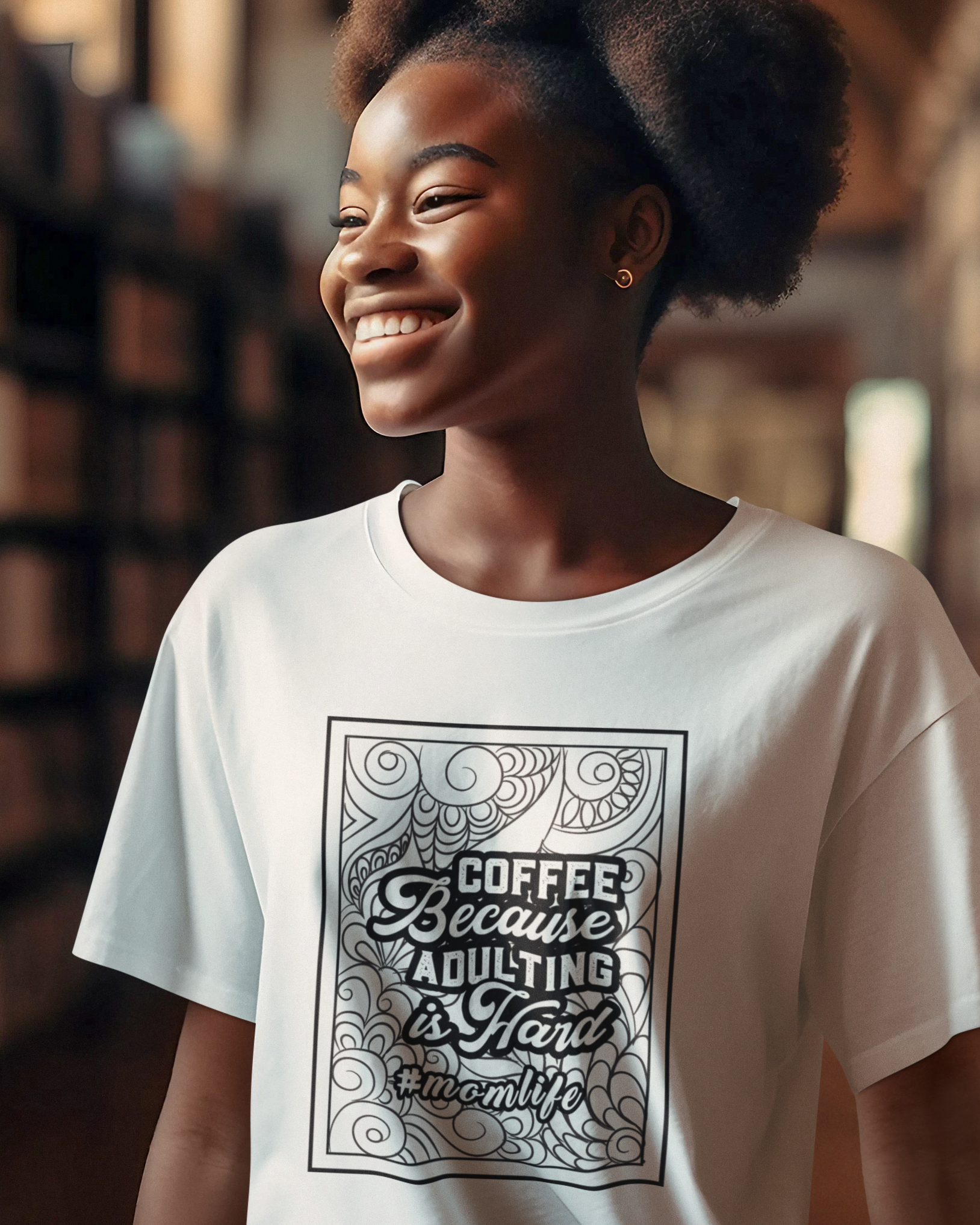 Coffee Because adulting Is Hard Unisex t-shirt