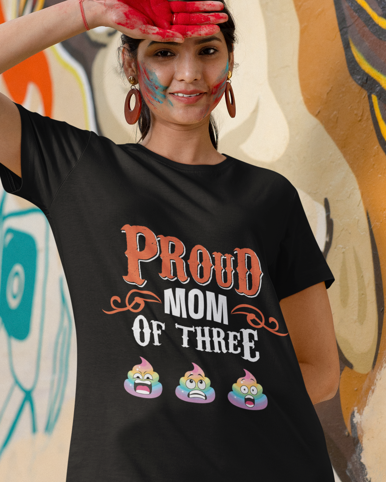 Proud Mom Of Three Unisex t-shirt