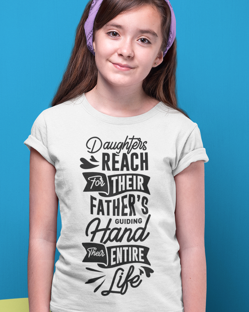 Daughters Reach For Their Father's Guiding Hand Their Entire Life Youth Short Sleeve T-Shirt