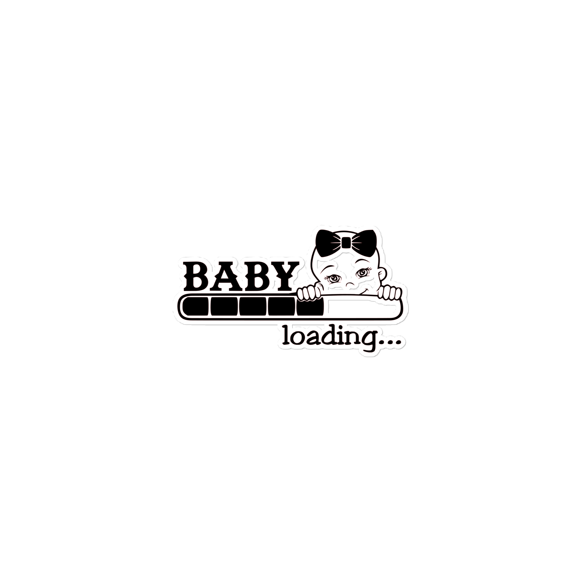 Baby Loading..... Bubble-free stickers