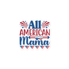 All American Mama sticker