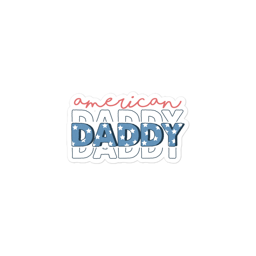 American  Daddy Bubble-free stickers