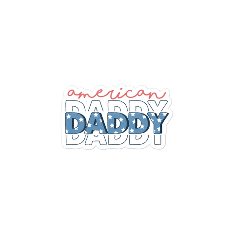 American  Daddy Bubble-free stickers