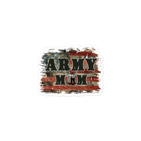 Army Mom Bubble-free stickers