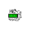 Mr Broke It Bubble-free stickers