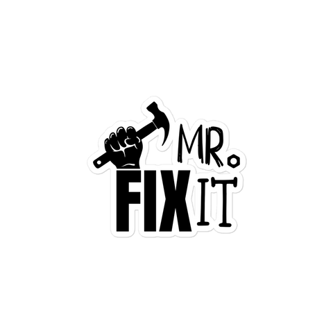 Mr fix It Bubble-free stickers