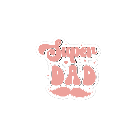 Super Dad Bubble-free stickers