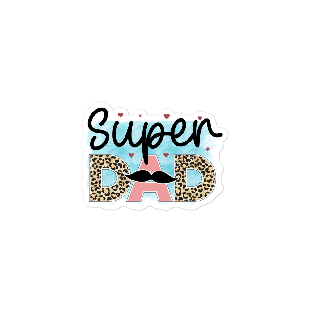 Super Dad Bubble-free stickers