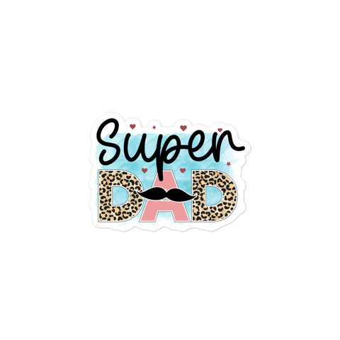 Super Dad Bubble-free stickers