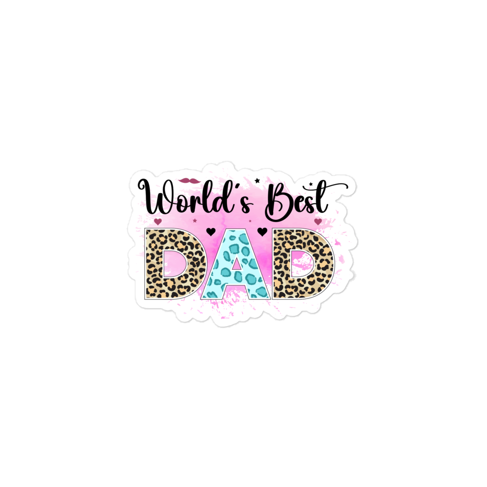 World's Best Dad Bubble-free stickers