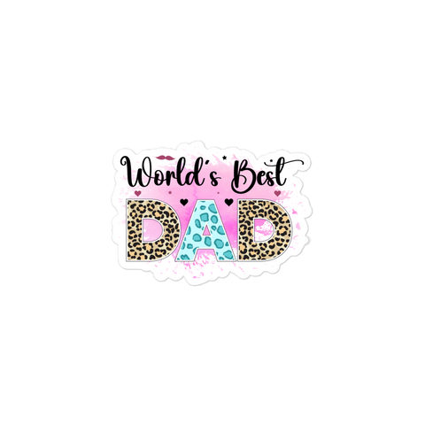 World's Best Dad Bubble-free stickers