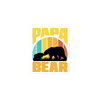 Papa Bear Bubble-free stickers