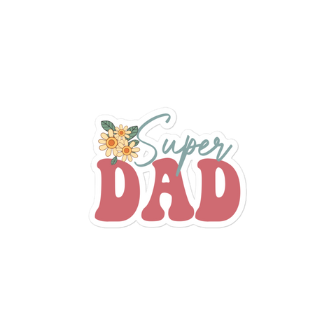 Super Dad Bubble-free stickers