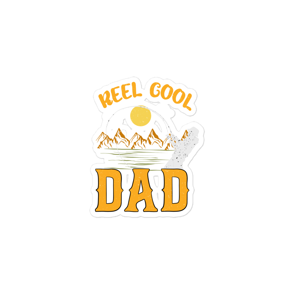 Reel Cool Dad Bubble-free stickers