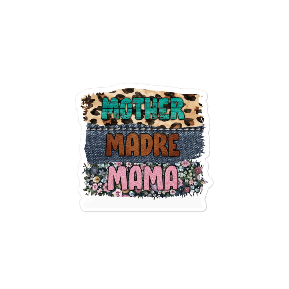 Mother, Mader, Mama Bubble-free stickers