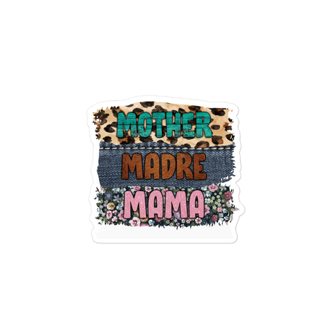 Mother, Mader, Mama Bubble-free stickers