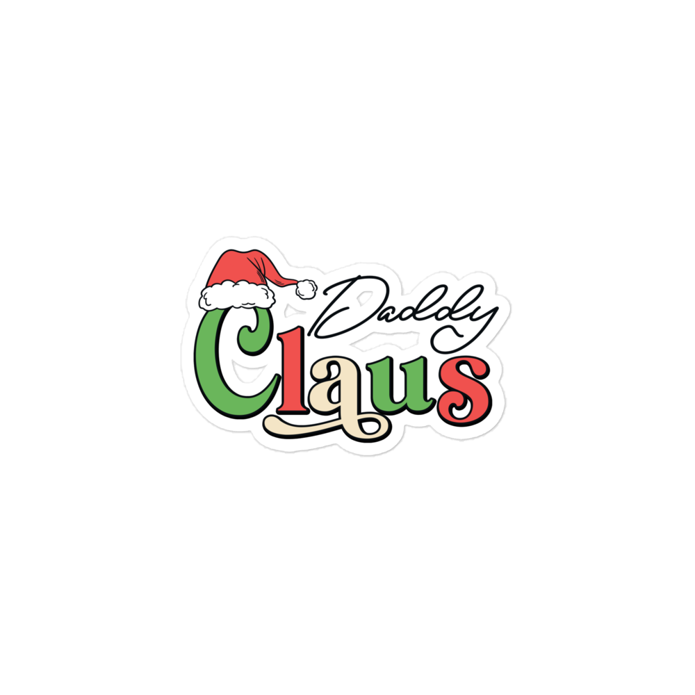 Daddy Claus Bubble-free stickers