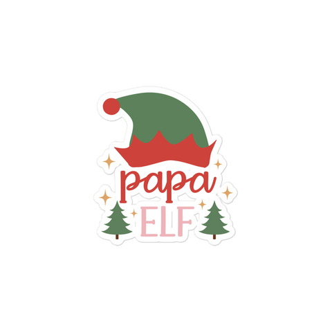 Papa Elf Bubble-free stickers