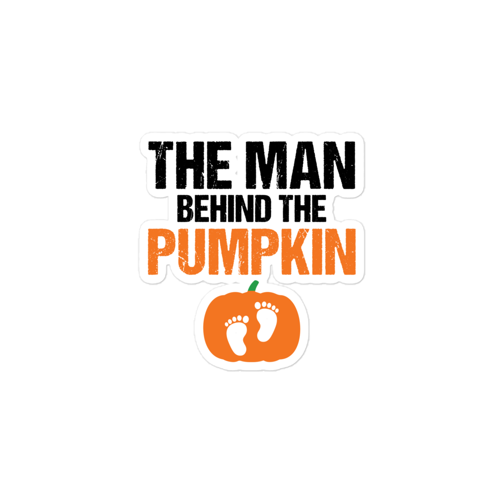 The Man Behind The Pumpkin Bubble-free stickers