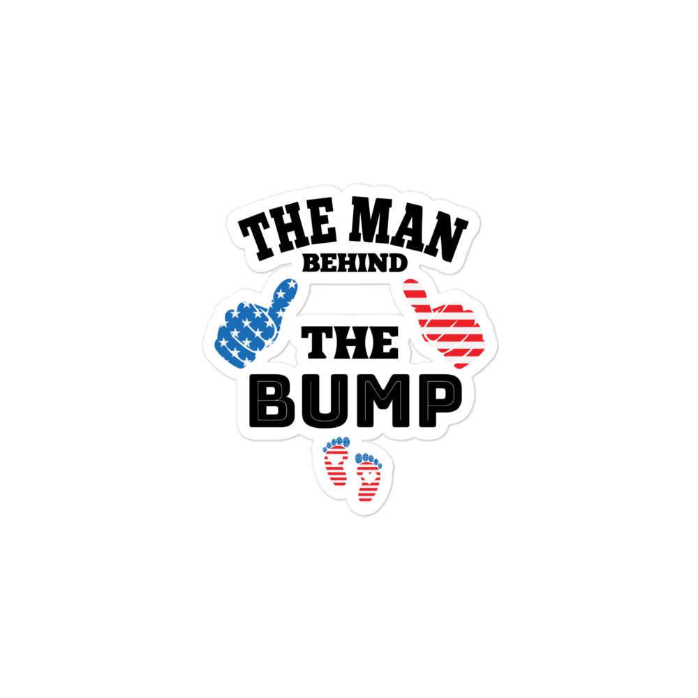 The Man Behind The Bump Bubble-free stickers