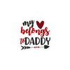 My Heart Belongs To Daddy Bubble-free stickers