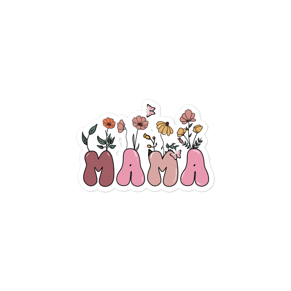 Floral Mama Bubble-free stickers