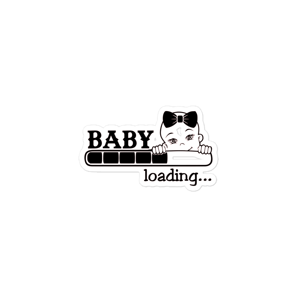 Baby Loading..... Bubble-free stickers