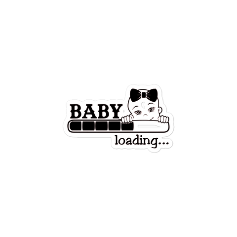 Baby Loading..... Bubble-free stickers