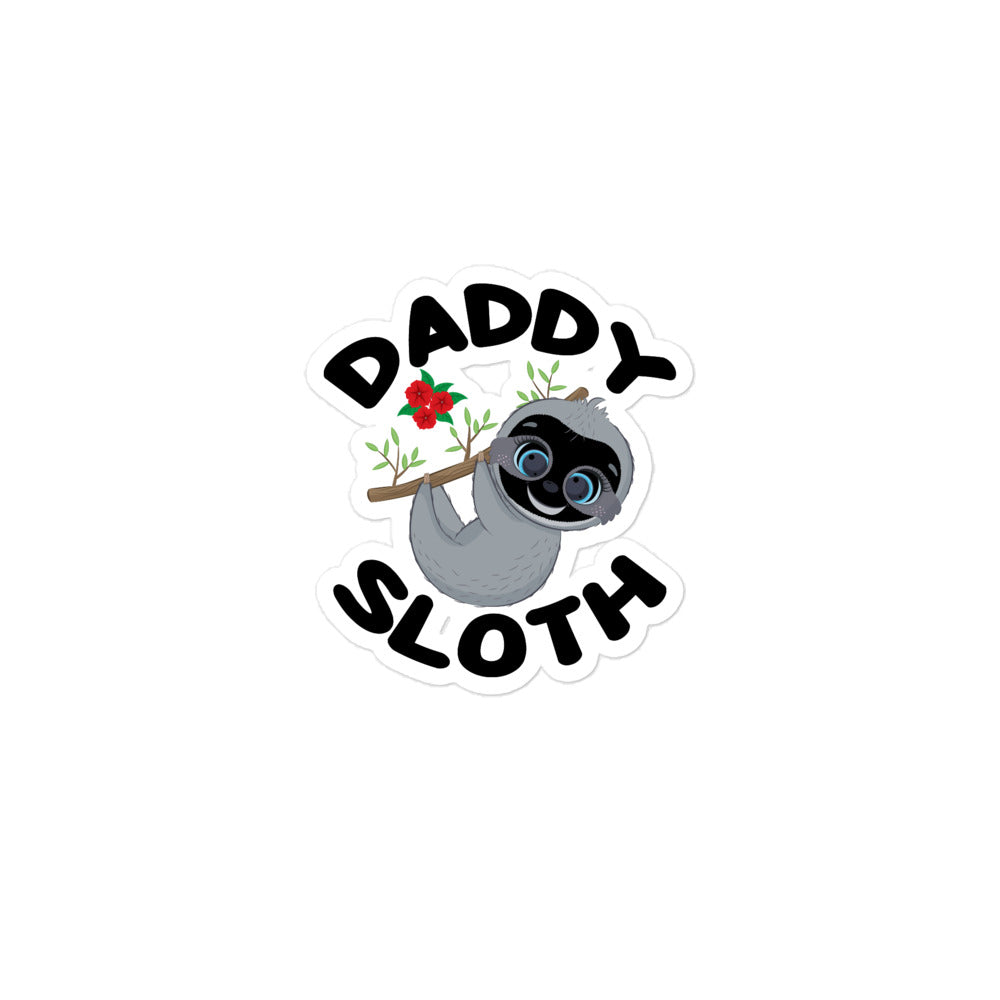 Daddy Sloth Bubble-free stickers