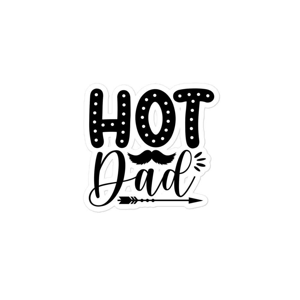 Hot Dad Bubble-free stickers