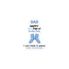 Dad Happy New Pair Of Socks Day I Can't Think Of Anyone More Deserving Bubble-free stickers