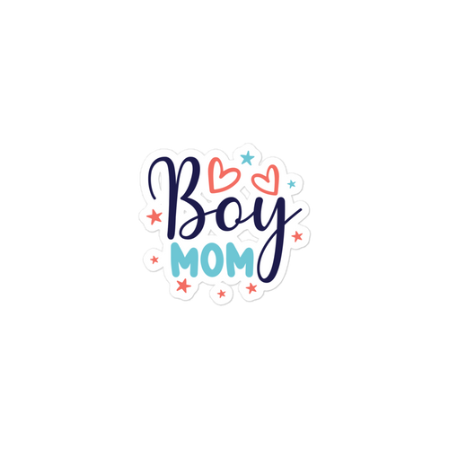 Boy Mom Bubble-free stickers