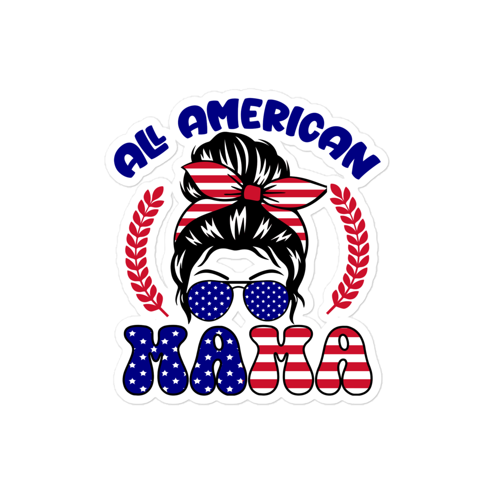 All American Mama  sticker