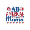 All American Mama sticker