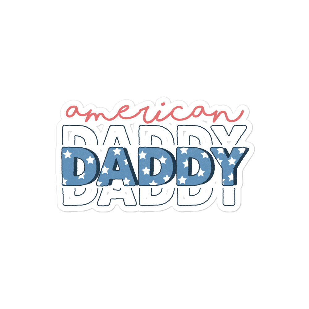 American  Daddy Bubble-free stickers