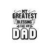 My Greatest Blessing Call Me Dad Bubble-free stickers