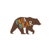 Papa Bear Bubble-free stickers